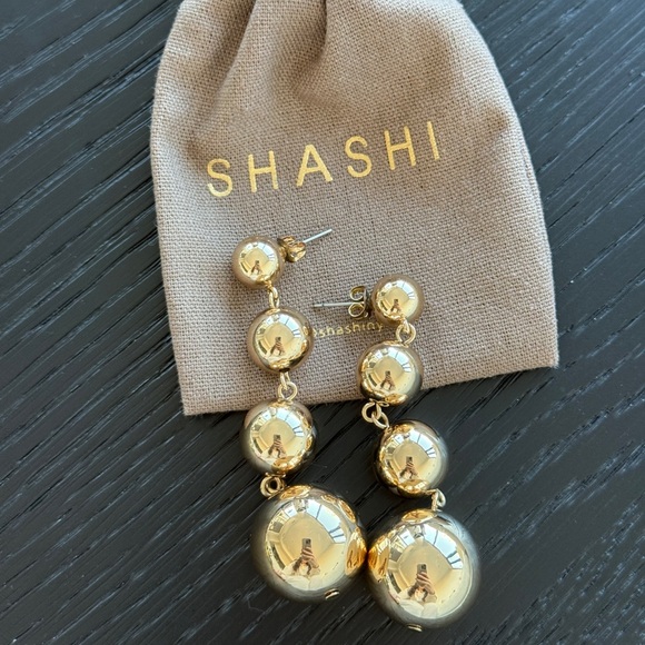 Shashi Ball Drop Earrings - Picture 2 of 2